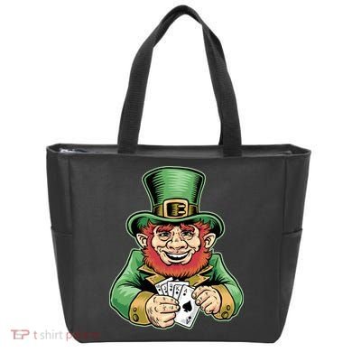 Straight Flush Poker Leprechaun Tote Bag