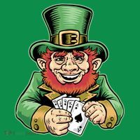 Straight Flush Poker Leprechaun Coaster thumb 2