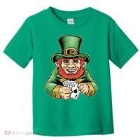 Straight Flush Poker Leprechaun Toddler T-Shirt thumb 0