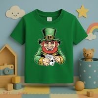 Straight Flush Poker Leprechaun Toddler T-Shirt thumb 3