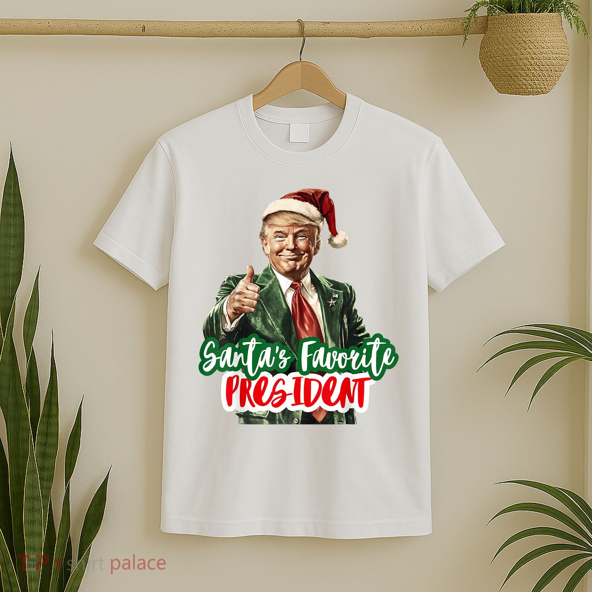 SantaS Favorite President Funny Santa Trump 2024 Christmas T-Shirt