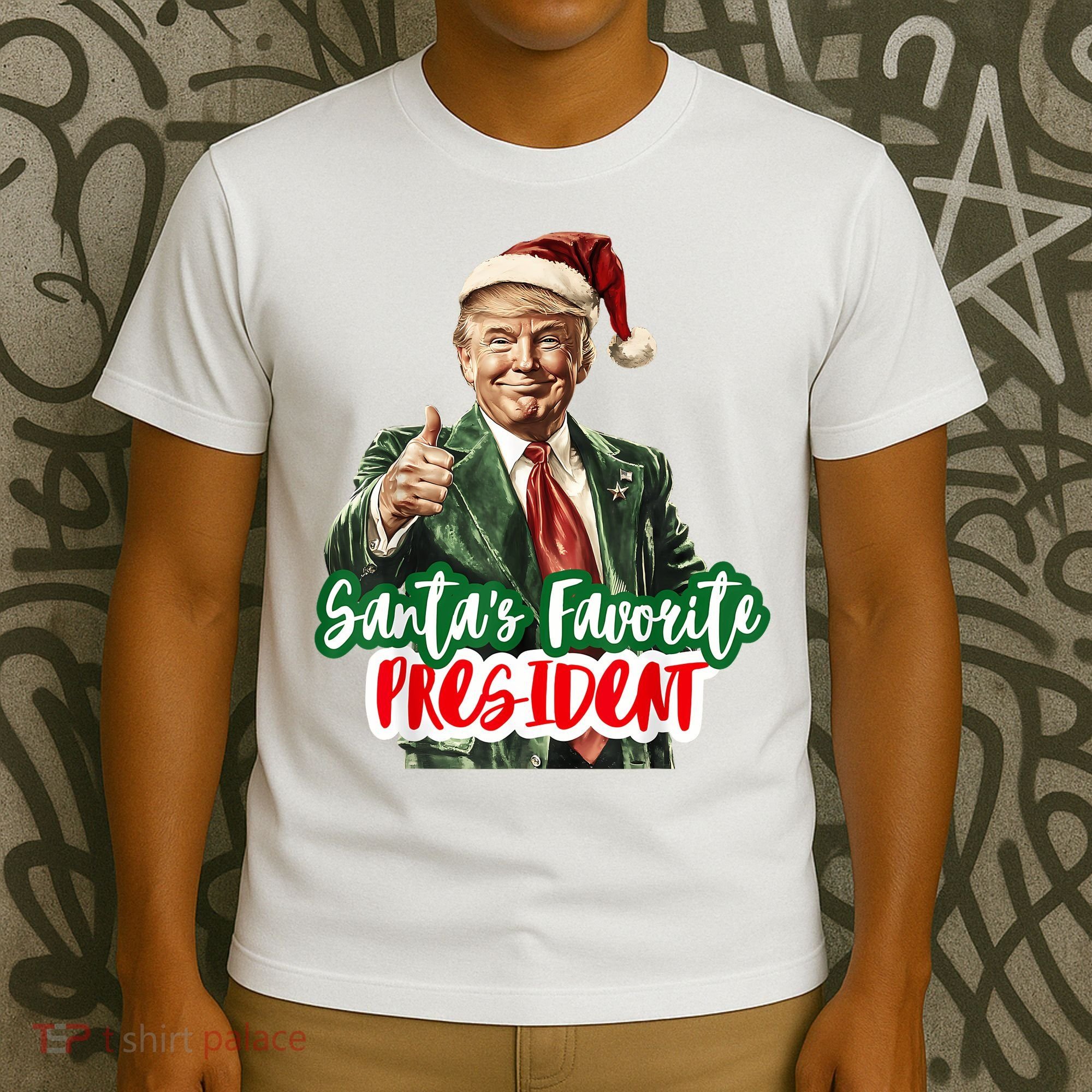 SantaS Favorite President Funny Santa Trump 2024 Christmas T-Shirt