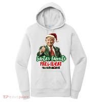 SantaS Favorite President Funny Santa Trump 2024 Christmas Women's Hoodie thumb 0
