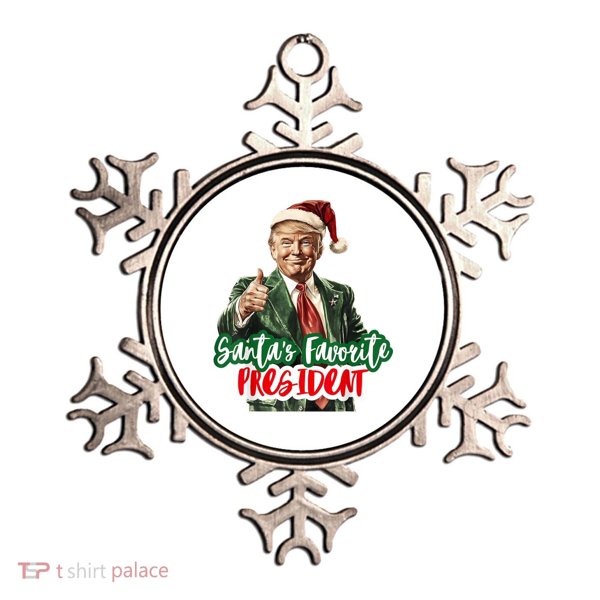 SantaS Favorite President Funny Santa Trump 2024 Christmas Ornament