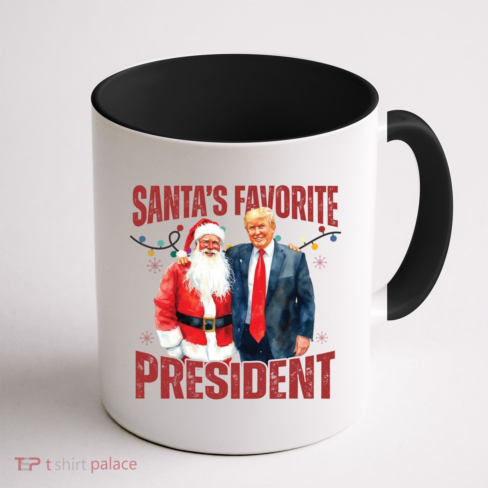 SantaS Favorite President Trump Christmas Santa Hat Coffee Mug
