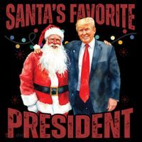 SantaS Favorite President Trump Christmas Santa Hat Coffee Mug thumb 5