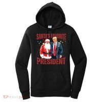 SantaS Favorite President Trump Christmas Santa Hat Women's Hoodie thumb 0