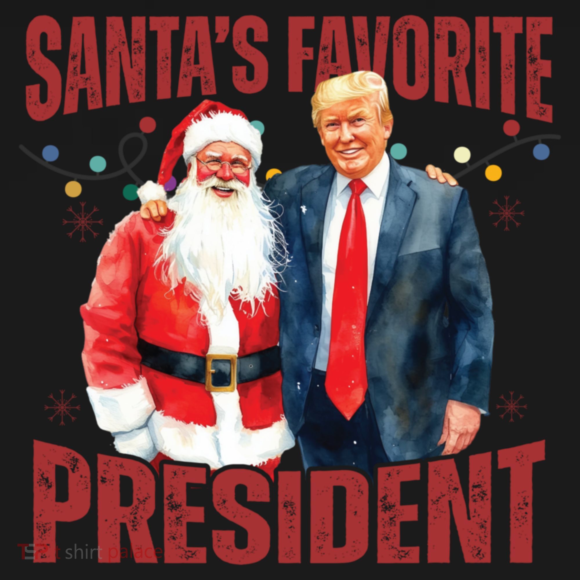 SantaS Favorite President Trump Christmas Santa Hat Women's Hoodie
