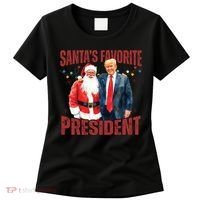 SantaS Favorite President Trump Christmas Santa Hat Women's T-Shirt thumb 0