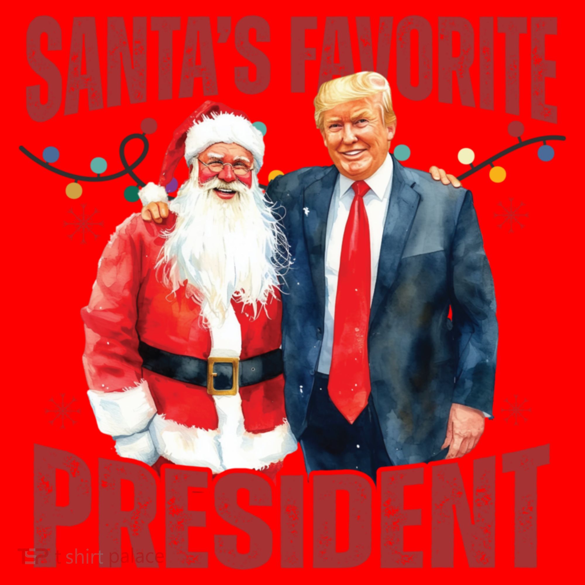 SantaS Favorite President Trump Christmas Santa Hat Santa Hat