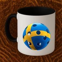 Swedish Flag Pickleball Coffee Mug thumb 2