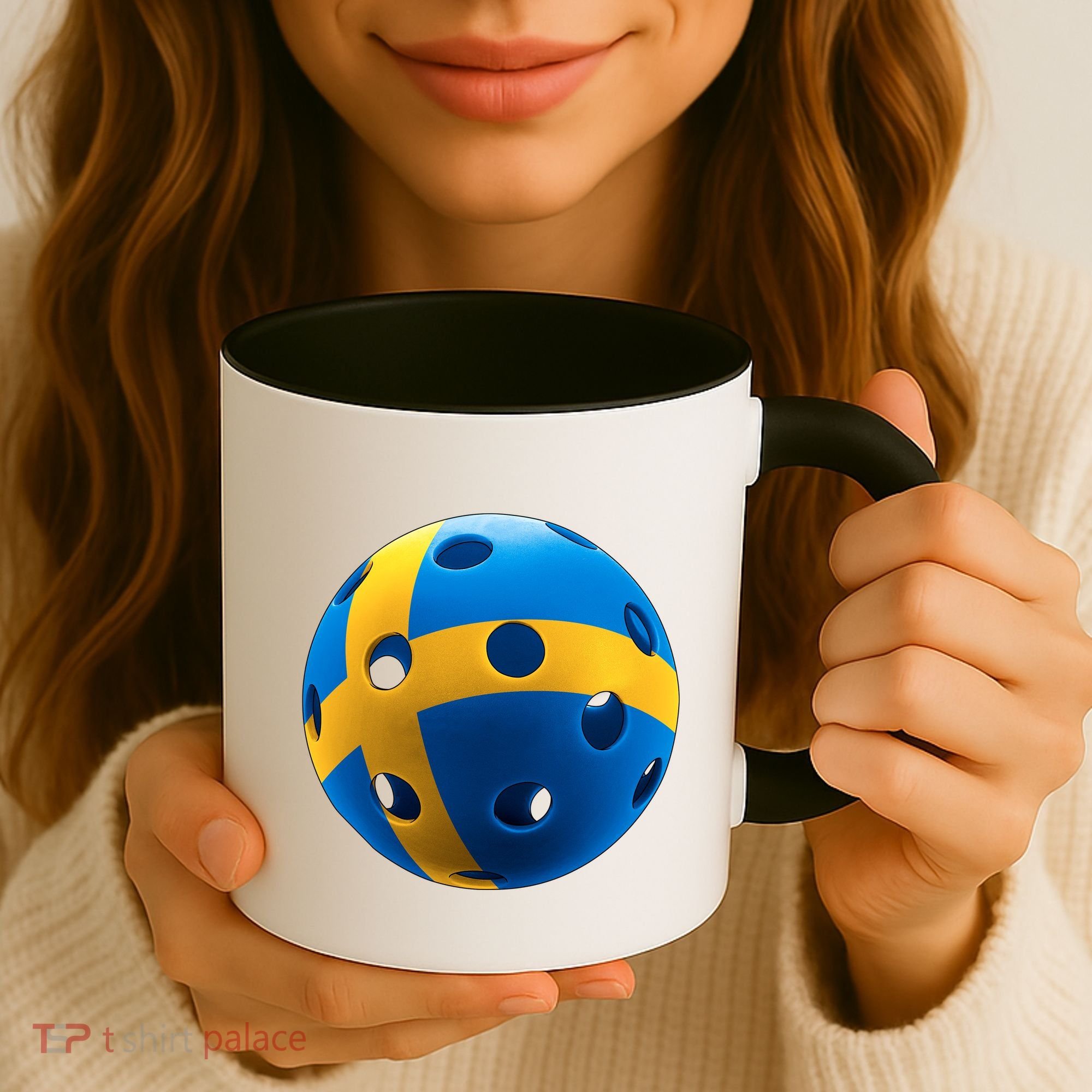 Swedish Flag Pickleball Coffee Mug