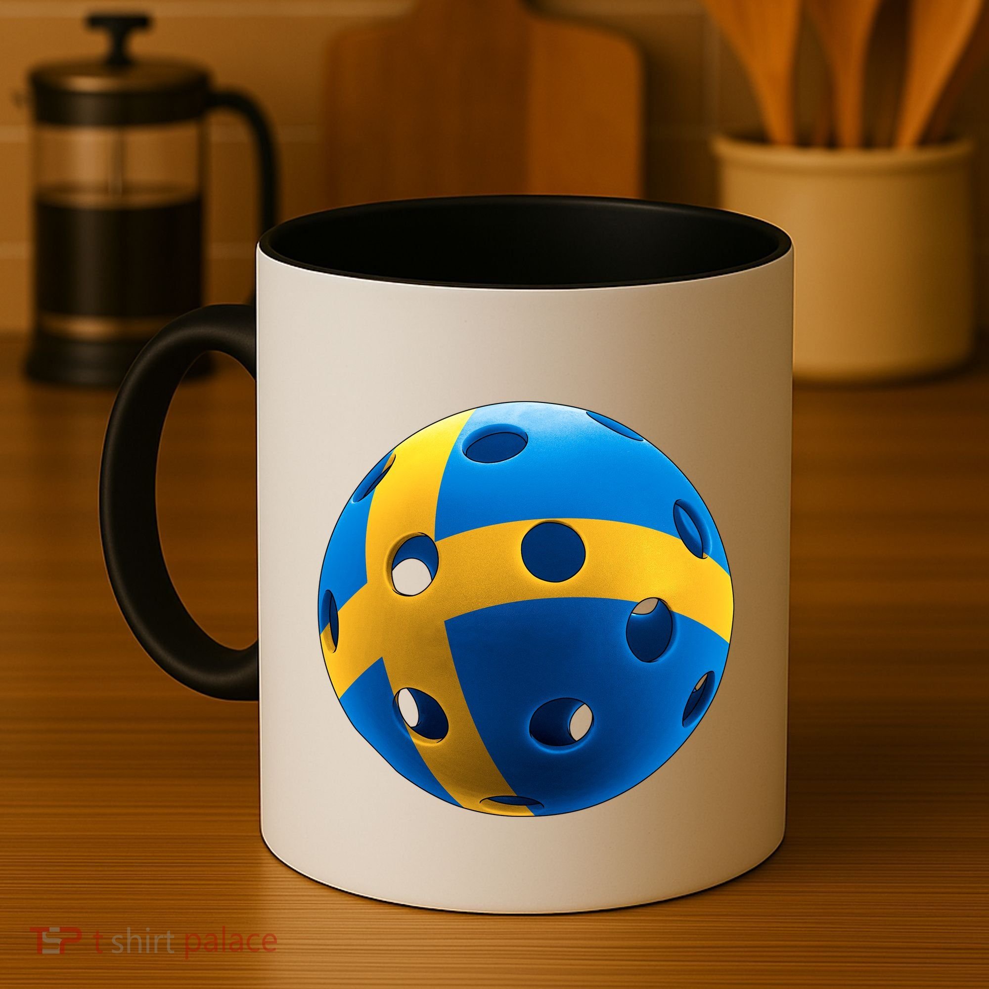 Swedish Flag Pickleball Coffee Mug