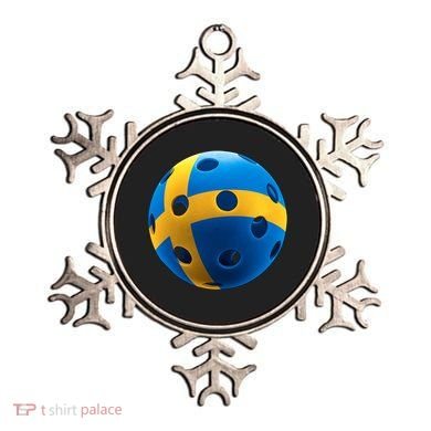 Swedish Flag Pickleball Ornament