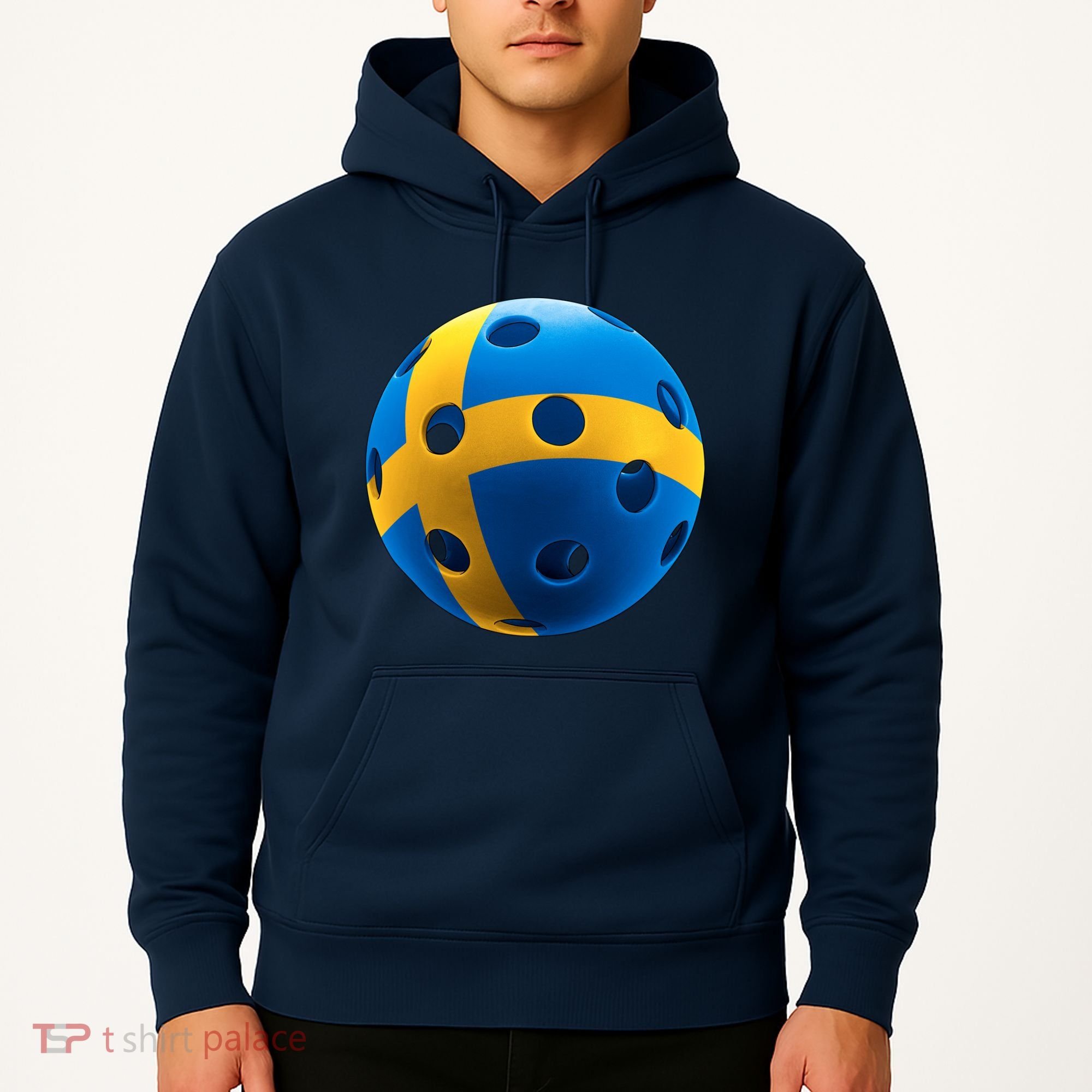 Swedish Flag Pickleball Hoodie
