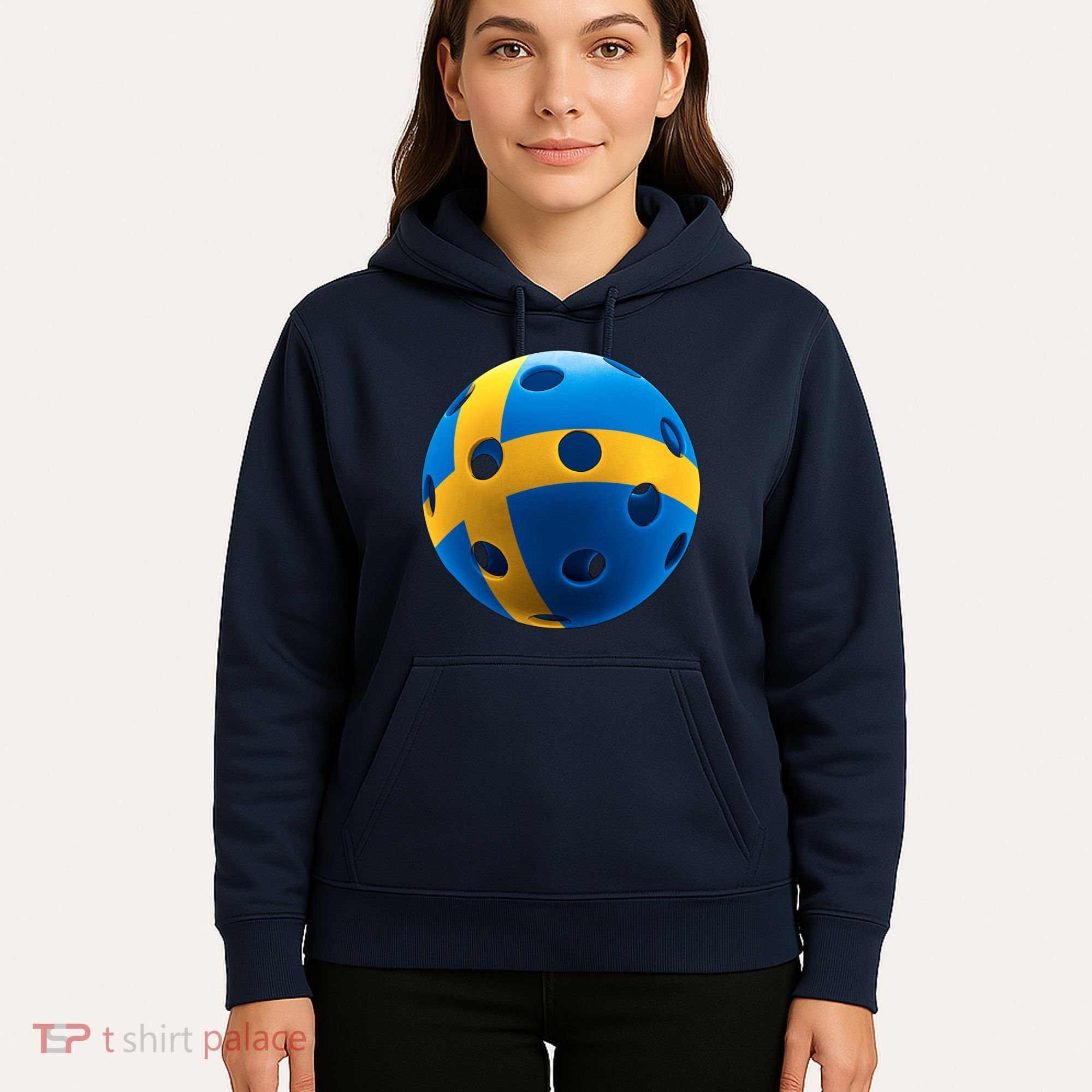 Swedish Flag Pickleball Hoodie