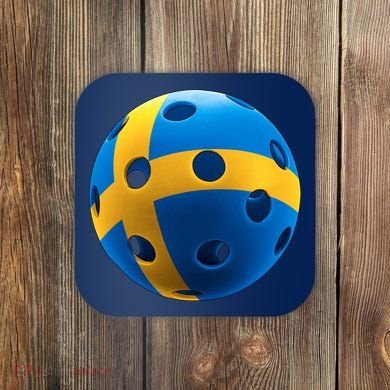 Swedish Flag Pickleball Coaster