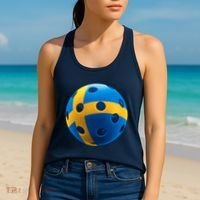 Swedish Flag Pickleball Women's Tank Top thumb 2