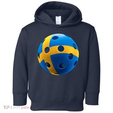 Swedish Flag Pickleball Toddler Hoodie