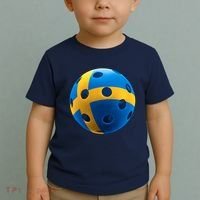 Swedish Flag Pickleball Toddler T-Shirt thumb 2
