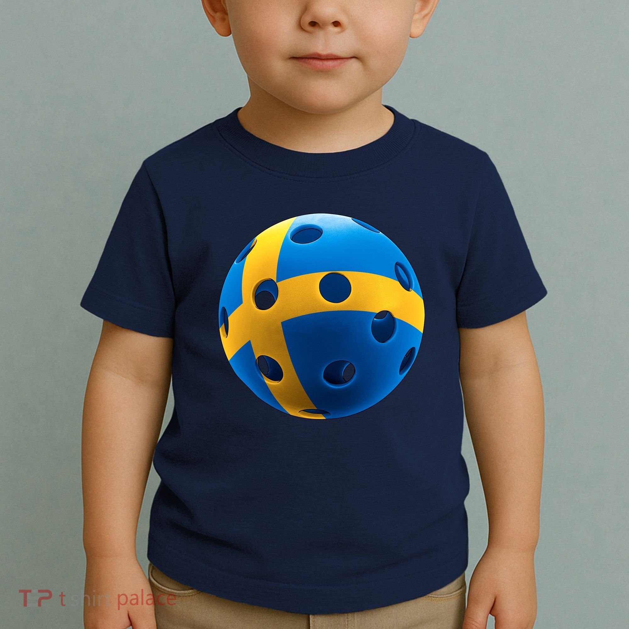 Swedish Flag Pickleball Toddler T-Shirt