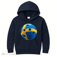 Swedish Flag Pickleball Kids Hoodie thumb 0