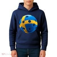 Swedish Flag Pickleball Kids Hoodie thumb 4