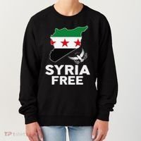 Syria Free Patriotic Syrian Map Liberation Peace Unity Home Women's Sweatshirt thumb 0