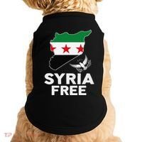 Syria Free Patriotic Syrian Map Liberation Peace Unity Home Doggie Tank thumb 0