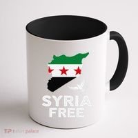 Syria Free Patriotic Syrian Map Liberation Peace Unity Home Coffee Mug thumb 1