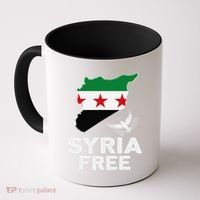 Syria Free Patriotic Syrian Map Liberation Peace Unity Home Coffee Mug thumb 0