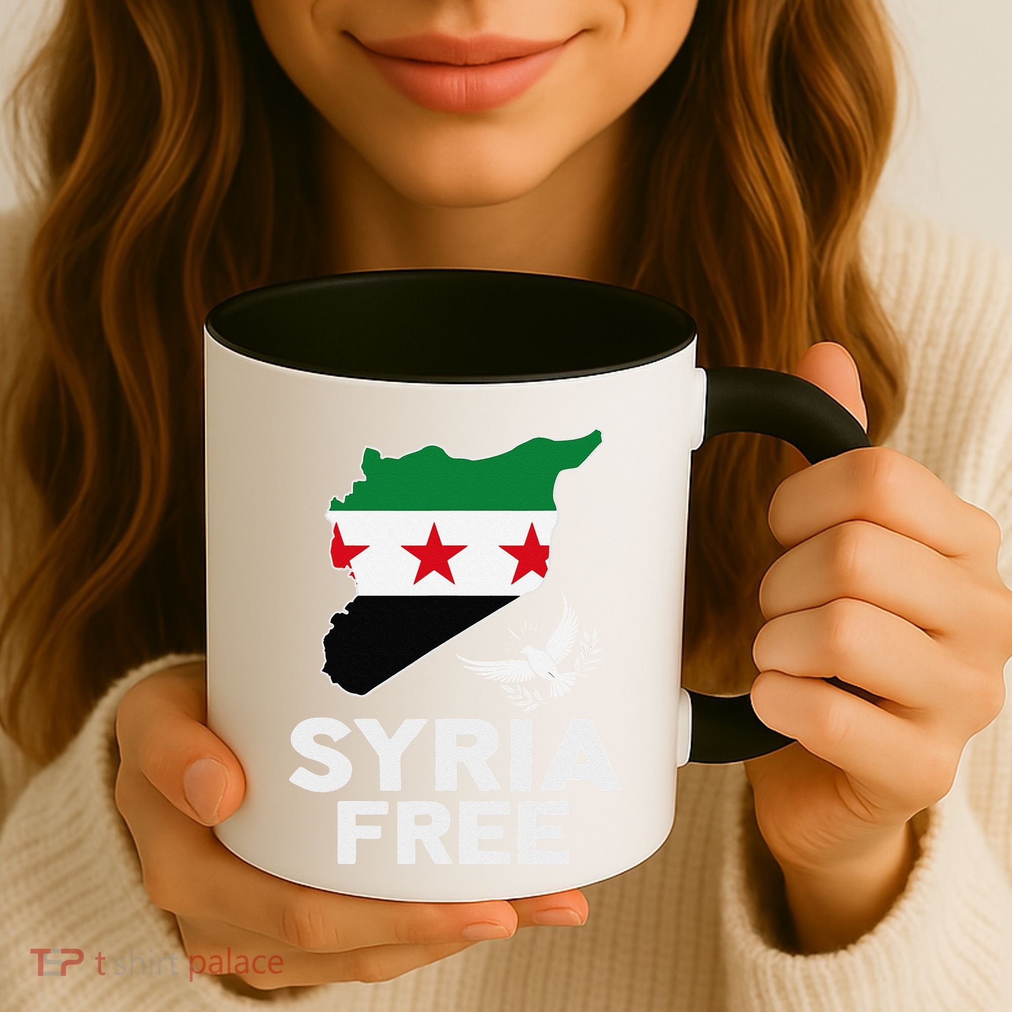Syria Free Patriotic Syrian Map Liberation Peace Unity Home Coffee Mug