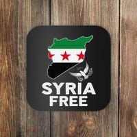 Syria Free Patriotic Syrian Map Liberation Peace Unity Home Coaster thumb 0