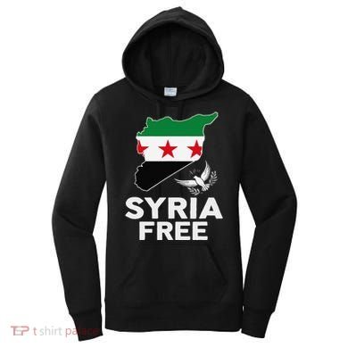 Syria Free Patriotic Syrian Map Liberation Peace Unity Home Women's Hoodie
