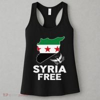 Syria Free Patriotic Syrian Map Liberation Peace Unity Home Women's Tank Top thumb 3