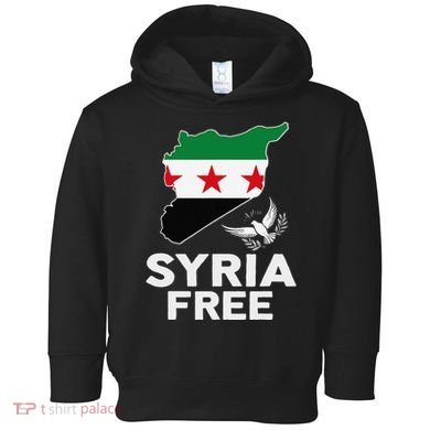 Syria Free Patriotic Syrian Map Liberation Peace Unity Home Toddler Hoodie