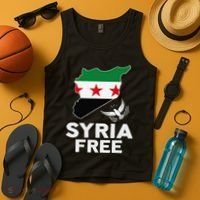 Syria Free Patriotic Syrian Map Liberation Peace Unity Home Tank Top thumb 4
