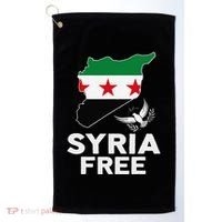 Syria Free Patriotic Syrian Map Liberation Peace Unity Home Golf Towel thumb 0