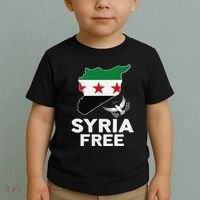 Syria Free Patriotic Syrian Map Liberation Peace Unity Home Toddler T-Shirt thumb 2