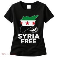 Syria Free Patriotic Syrian Map Liberation Peace Unity Home Women's T-Shirt thumb 0