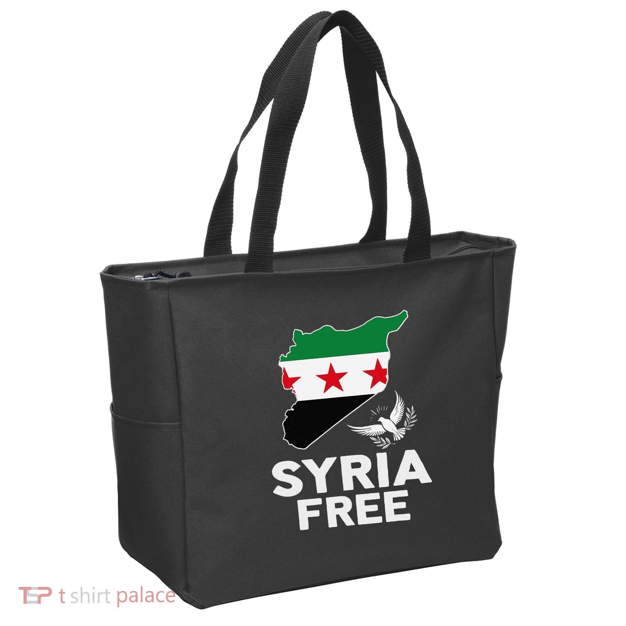 Syria Free Patriotic Syrian Map Liberation Peace Unity Home Tote Bag