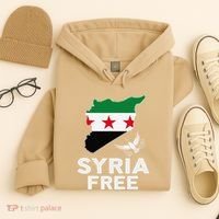 Syria Free Patriotic Syrian Map Liberation Peace Unity Home Hoodie thumb 4