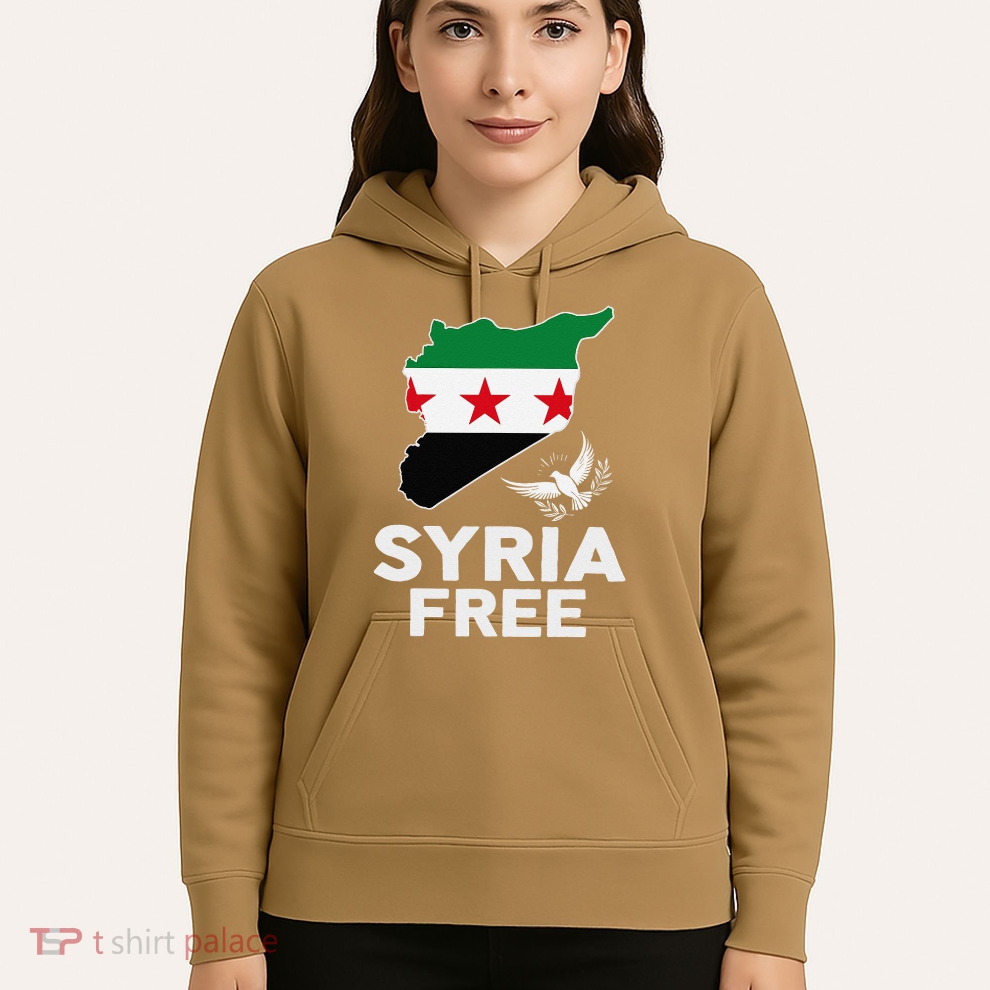 Syria Free Patriotic Syrian Map Liberation Peace Unity Home Hoodie