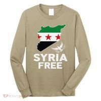 Syria Free Patriotic Syrian Map Liberation Peace Unity Home Long Sleeve Shirt thumb 0