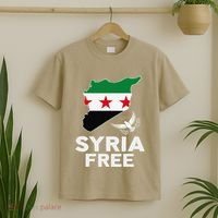 Syria Free Patriotic Syrian Map Liberation Peace Unity Home T-Shirt thumb 2
