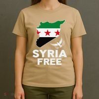 Syria Free Patriotic Syrian Map Liberation Peace Unity Home T-Shirt thumb 4