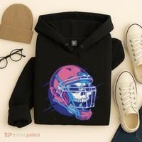 Skull Football Player Hoodie thumb 4