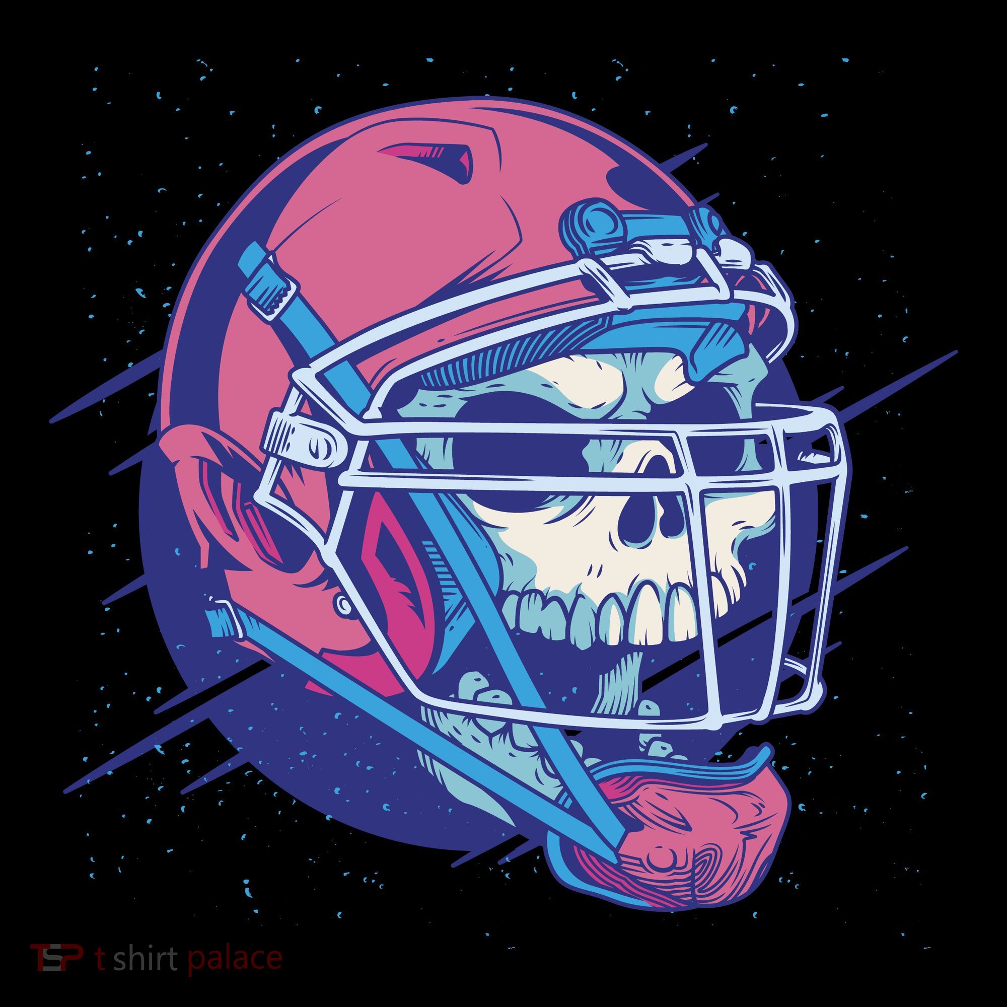 Skull Football Player Hoodie