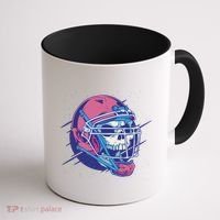Skull Football Player Coffee Mug thumb 1