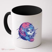Skull Football Player Coffee Mug thumb 0